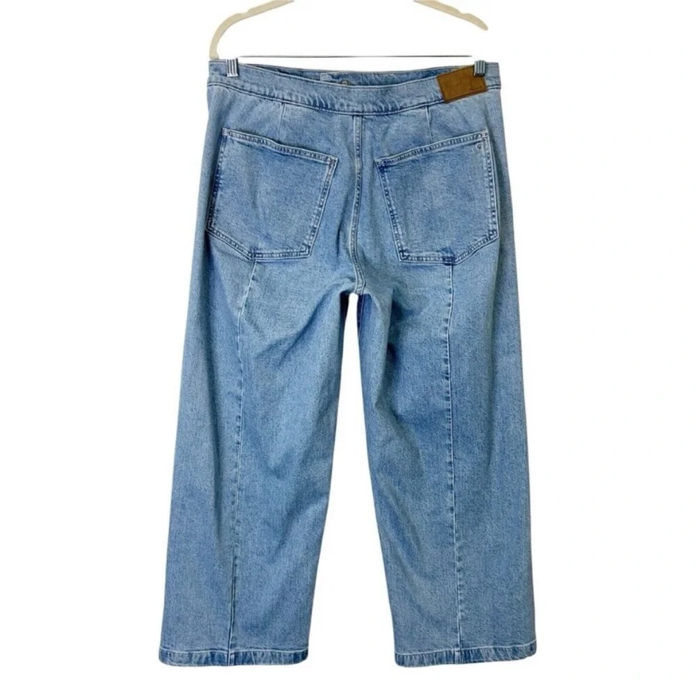 Madewell Emmett Wide Leg Crop Jeans Womens Size 31 High Rise - Picture 4 of 6
